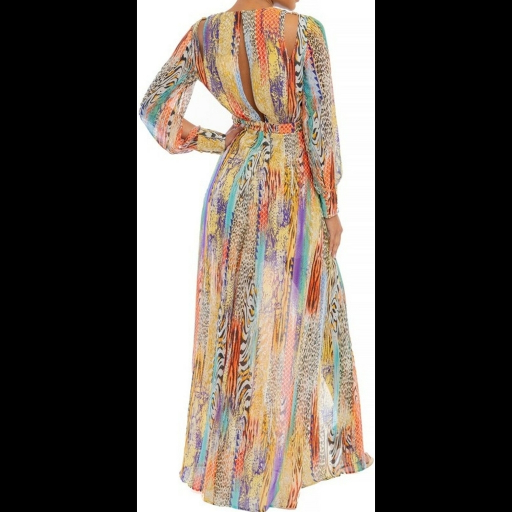 Multi Leopard Maxi Dress - Picture 2 of 2